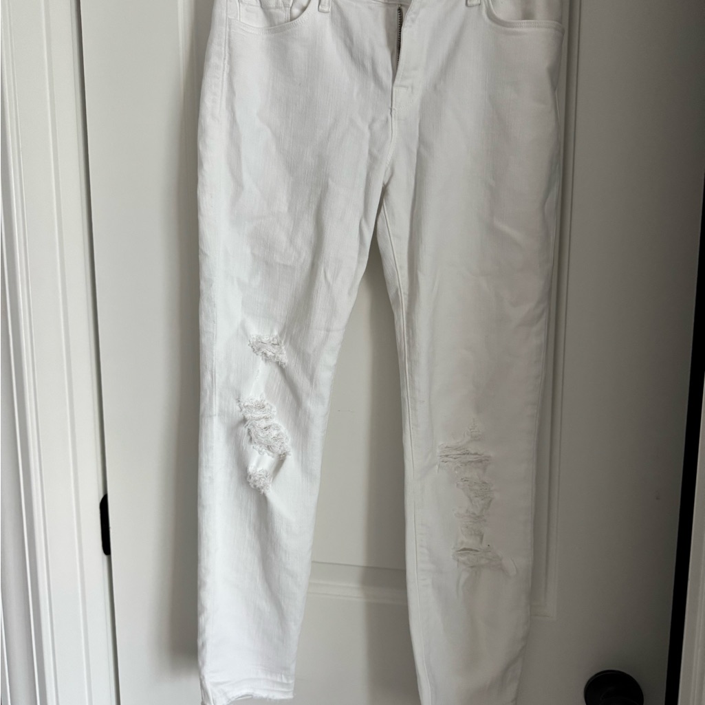 J Brand White Skinny Jeans